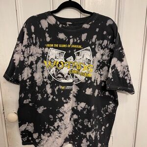 Wu-Tang Clan Black Tie-Dye Short Sleeve Tee